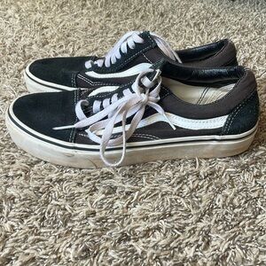 black low top vans